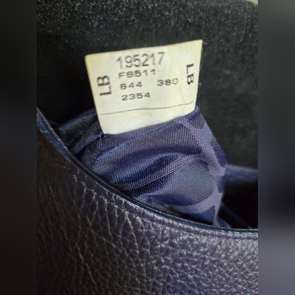 Furla Blue Leather And Suede Shoulder/Cossbody Bag With Dust Bag In EUC - Picture 14 of 16